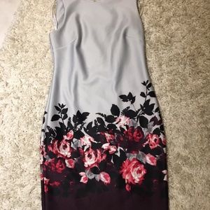 Calvin Klein Floral Rim Dress